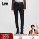 Lee【張凌赫代言】高腰顯瘦日常經(jīng)典五袋女士牛仔褲休閑潮流 黑色 25