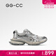GG-CC【林允同款】幸運捕手春季新款銀色厚底老爹鞋女休閑鞋G26U4036 銀色 37