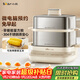 小熊（Bear）煮蛋器 蒸蛋器 自動(dòng)斷電不銹鋼 大閘蟹電蒸鍋小型2-3人用 智能早餐機神器 ZDQ-E12L6 