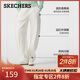 斯凱奇（Skechers）新年禮物2025女休閑褲直筒褲彎刀褲運動(dòng)衛褲香蕉褲寬松L425W074
