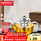 金灶（KAMJOVE）玻璃泡茶壺飄逸杯 茶道杯茶水分離杯 迷你玻璃茶壺過(guò)濾內膽茶具 AM-717/250毫升