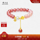 周大生【新年禮物】十里桃花瑪瑙手串女純銀手鏈轉運珠國風(fēng)輕奢送女友