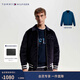 Tommy Hilfiger秋冬男裝復古雙面穿燈芯絨拉鏈翻領(lǐng)保暖行政棉服夾克外套 藏青色/寶石藍DW5 S （推薦：120-135斤）