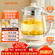 九陽(yáng)（Joyoung）養生壺迷你玻璃花茶壺煮茶器 12大功能11檔溫度 0膠水恒溫電熱燒水壺1.5L 1566BQ
