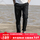 AKSERIES新復古回潮百搭潮流小直筒休閑褲男簡(jiǎn)約工裝特工褲AK男裝1512080 黑色 40