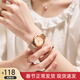 聚利時(shí)(julius)手表女學(xué)生ins風(fēng)女生小巧氣質(zhì)防水時(shí)尚潮流鋼帶簡(jiǎn)約韓版女士石英表JA-732 玫瑰金帶玫瑰金殼玫金面