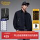 卡賓（CABBEEN）【加絨加厚】卡賓底特律工裝夾克男2025冬季新款行政美式復古外套 煤黑色01 L /175/50
