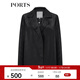 PORTS寶姿 商場(chǎng)同款新品女裝百搭鏤空西裝夾克LL8J018KWN015 黑色 M (6)