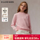 E·LAND KIDS衣戀女童毛衣冬季新品小高領(lǐng)刺繡條紋針織衫 Pink粉色/25 150 cm