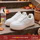 ARTICLE NO.【明星同款】小白鞋厚底休閑面包鞋時(shí)尚運動(dòng)跑步鞋男女同款漢堡鞋 奶油白 （輕量EVA大底無(wú)縫隙） 39