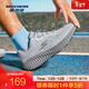 斯凱奇（Skechers）【服飾5折】搖搖鞋｜男女款復古時(shí)尚跑步鞋休閑鞋耐磨舒適透氣 男款-灰色/炭灰色/GYCC 41