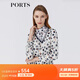 PORTS寶姿春夏新品女裝氣質(zhì)印花絲巾領(lǐng)襯衫LM8B003MPS152 米白色印花 S (4)