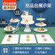 凌云鶴甜品臺 展示架下午茶點(diǎn)心架茶歇擺臺點(diǎn)心糖果盤(pán)蛋糕托盤(pán)擺盤(pán)塑料 【六件套】歐式甜品臺套裝 1套