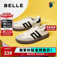 百麗復古拼色德訓鞋新款百搭簡(jiǎn)約運動(dòng)休閑鞋B2614AM5 米白 37