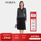 PORTS寶姿女裝2025秋冬新款經(jīng)典束腰二合一連衣裙ALQ9D055UWQ050 黑色混色 XS （2）