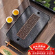 尚言坊天然烏金石茶盤(pán)帶排水儲水式小型家用功夫茶具簡(jiǎn)易茶托盤(pán)干泡茶臺