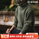 馬登工裝 美式復古純色保暖高領(lǐng)針織衫馬海毛毛衣秋季個(gè)性打底衫男 軍綠色 M