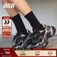 OGR 【明星同款】水狼蛛老爹鞋男網(wǎng)面透氣厚底增高女運動(dòng)休閑鞋子 隕黑 37