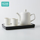 NITORI宜得利家居 茶壺套裝大容量陶瓷茶壺茶杯茶具1壺2杯帶托盤(pán) 茶壺套裝帶托盤(pán) HM