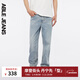 ABLE JEANS【寬松直筒褲】春夏季新款復古天摩登洗水牛仔褲男裝褲子 復古天縹藍 32 /32