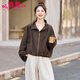 俏聞（QIAOWEN）時(shí)髦休閑短外套女2026春季新款小個(gè)子高端洋氣顯瘦百搭夾克上衣女 咖色【高端品質(zhì)】面料升級版 M