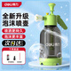 得力（deli）洗車(chē)泡沫噴壺 高氣壓手持噴水壺家車(chē)多場(chǎng)景雙噴頭增泡神器綠色2L