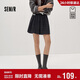 森馬（Semir）商場(chǎng)同款|半身裙女冬季毛呢格紋A字裙含羊毛2025短裙101725120001