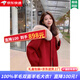 MSJ雙面羊絨大衣女高端紅色雙面呢大衣女中長(cháng)款2025冬季 紅色[雙面羊絨版] S [105斤內]