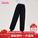 笛莎（DEESHA）童裝女童加絨褲子2025秋冬款女孩保暖甜美基礎百搭休閑束腳褲