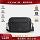 蔻馳（COACH）男包相機包郵差包單肩斜挎包時(shí)尚標志潮流PVC配皮送男友禮物 CZ401 QBMI5