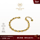 MONOLOGUE【新年禮物】獨白鏈金主義足金復古黃金愛(ài)心手鏈多款禮物送女生 MR1189 15cm