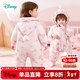 迪士尼（Disney）Baby嬰兒衣服寶寶夾棉保暖連帽卡通外穿連體衣爬行服 櫻花粉 66cm （建議3-6個(gè)月身高59-66cm)