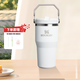 STANLEY折疊吸管杯304不銹鋼保溫杯車(chē)載時(shí)尚戶(hù)外大容量男女新年禮物 【全新升級】591ml-霜白色