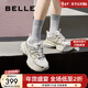 百麗（Belle）張凌赫同款星河軌跡老爹鞋女網(wǎng)面透氣休閑厚底運動(dòng)鞋B2199AM6預售 【周雨彤同款】金色 （第一批） 37 (235mm)