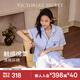 維多利亞的秘密（Victoria's Secret）宅度假天絲綿柔印花睡衣家居服套裝女不易皺