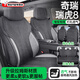 金縫藝25奇瑞瑞虎8plus座套pro專(zhuān)用汽車(chē)坐墊四季全包拉姆斯翻毛皮座椅套 黑灰色【五座標準版】 備注車(chē)型年份