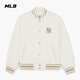 MLB官方 男女同款寬松時(shí)尚潮流暗紋老花夾克外套26春季新款JPM02 紐約洋基隊/奶油色 2XL