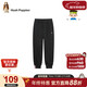 暇步士（Hush Puppies）童裝男童長(cháng)褲春秋大童兒童寬松運動(dòng)褲子衛褲 鉆石黑   140   