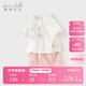 戴維貝拉【繪本系列】女童短褲套裝洋氣夏裝短袖T恤寶寶褲子