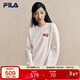 FILA 斐樂(lè )馬上起飛情侶男女套頭衛衣2026春新年款海棠花針織長(cháng)袖上衣