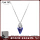AWNL【新年禮物送女友】波塞冬三叉戟NOVA守護項鏈女小眾輕奢時(shí)尚百搭 項鏈-十字車(chē)花鈦鋼鏈款