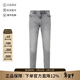 VERSACE JEANS COUTURE范思哲 新品 男士復古修身版牛仔褲長(cháng)褲男裝 75GAB5D2 CDW63 915 淺灰色LOGO刺繡 34