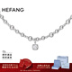HEFANG何方珠寶氣泡方糖項鏈鎖骨鏈女士輕奢高級感生日新年禮物送女友 【方糖款】銀灰色