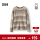 森馬（Semir）商場(chǎng)同款|毛衫男冬漸變條紋針織衫2025復古圓領(lǐng)毛衣101725107111