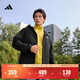 adidas拒水防風(fēng)休閑連帽夾克外套男女秋季阿迪達斯官方輕運動(dòng) 黑色   L
