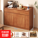 餐邊柜儲物柜2026新款靠墻一體收納多功能斗柜茶水柜茶桌側邊邊幾 【按壓升級款】120cm胡桃色