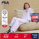 斐樂(lè )FILA【套裝】?jì)和l衣衛褲2025冬季新款男女中大童休閑兩件套 櫻花淺粉-PK 130