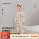 babylove【清倉】嬰兒連體衣秋冬款針織哈衣爬服純色男女寶寶毛衣保暖衣服