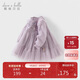 戴維貝拉兒童連衣裙春裝女童女寶寶裙子長(cháng)袖花邊網(wǎng)紗公主裙