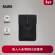 Rains防水面料電腦包雙肩包休閑通勤旅行男女Backpack Mini/13020 黑色